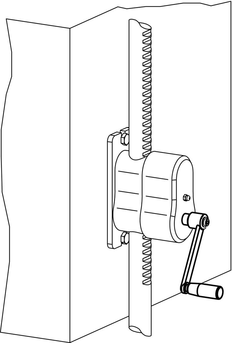 HALDER 24330.0520 Handkurbeln, Stahl, Schwarz, l=80 mm/s=10 mm l=80 mm / s=10 mm, l=80 mm / s=10 mm