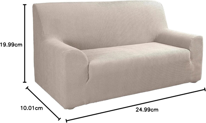 Tural Elastischer Sofabezug Valeta. Sofaüberwurf, Beige, 3 Sitzer (180-230cm) 3 Sitzer (180-230cm) B