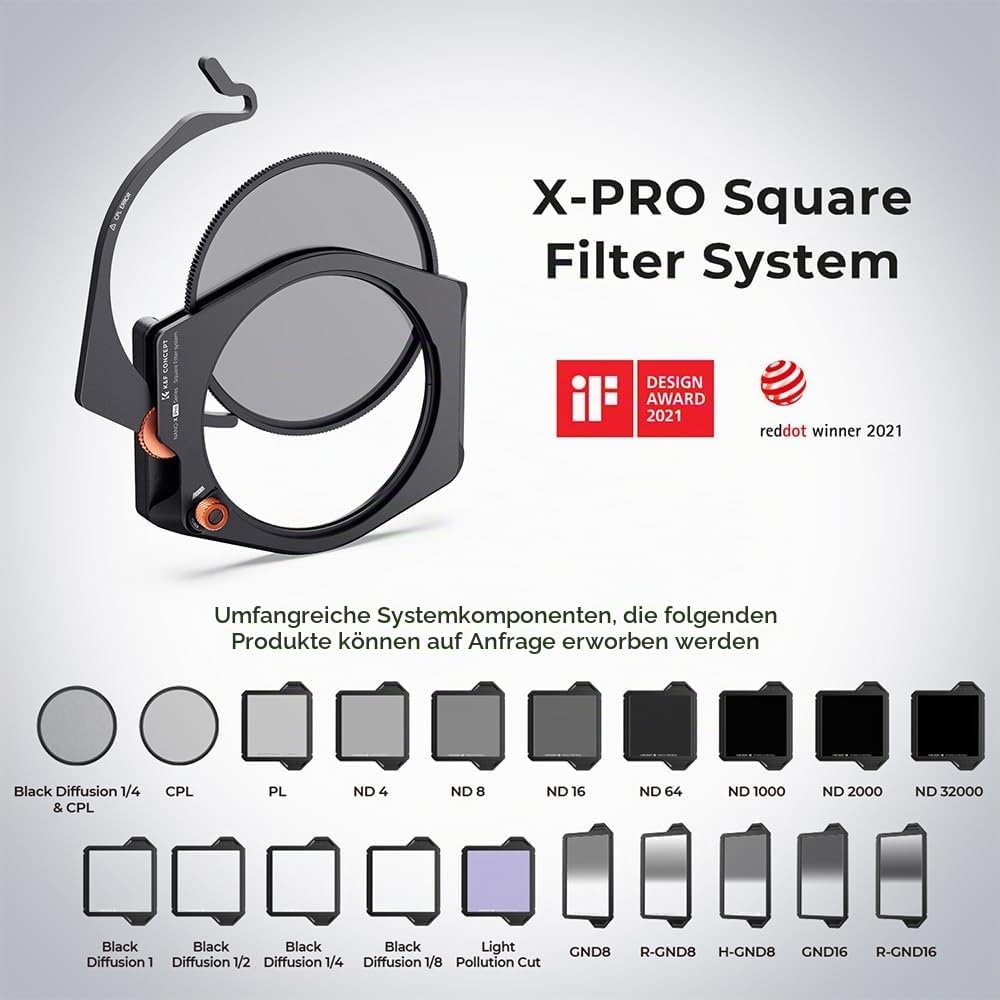 K&amp;F Concept Nano X-PRO Rechteckfilter GND8 Hard 0,9 (3-Blenden) Verlaufsfilter 100x150mm Optisches G