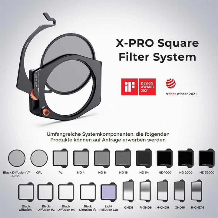 K&amp;F Concept Nano X-PRO Rechteckfilter GND8 Hard 0,9 (3-Blenden) Verlaufsfilter 100x150mm Optisches G