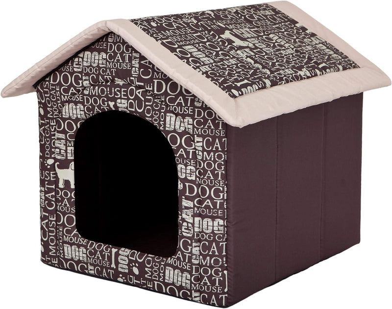 PillowPrim Hundehütte Hundehöhle Hundebett Hundehaus Katzenhöhle kleine S - 38x32 cm textaufdruck S