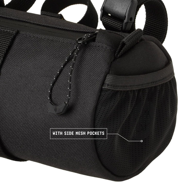 AGU Lenkertasche Roll Bag, 1,5L Fahrradtasche Lenker Vorne für Bikepacking, Wasserabweisend, Reflekt