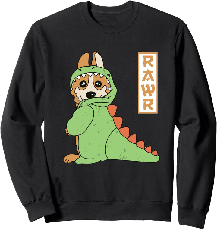 Rawr Rüde Vierbeiner Wauwau Welsh Corgi Pembroke Hund Sweatshirt