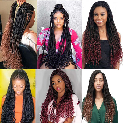 Crochet Braids Hair Extensions Kunsthaar Zum Einflechten Braiding Hair Kanekalon Kunsthaar Crochet H