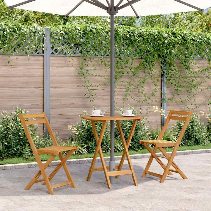 vidaXL Akazienholz Massiv Gartentisch Klappbar Klapptisch Esstisch Holztisch Bistrotisch Gartenmöbel