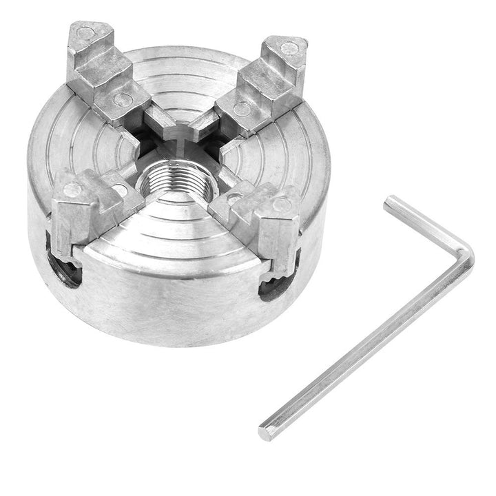 Z011A Vierbackenfutter, Zinklegierungs Drehfutter CNC Fräsbohrwerkzeug für Mini-Metalldrehmaschine