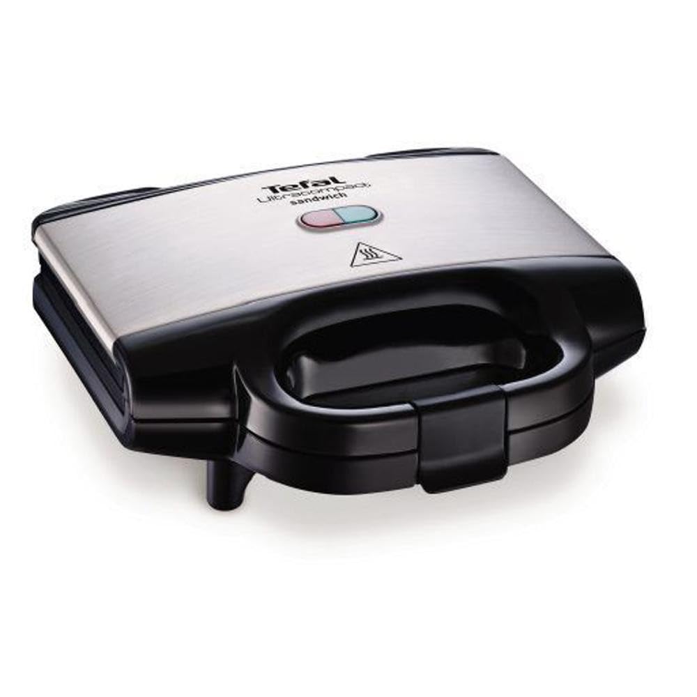 Tefal SM157236 Ultracompact Sandwichmaker 700 W, Schwarz und Grau