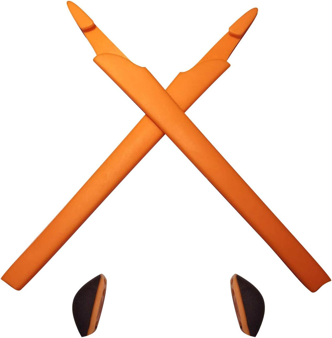 HKUCO Plus Red/Black/Orange Replacement Silicone Leg Set For Oakley Crosslink Sunglasses Earsocks Ru