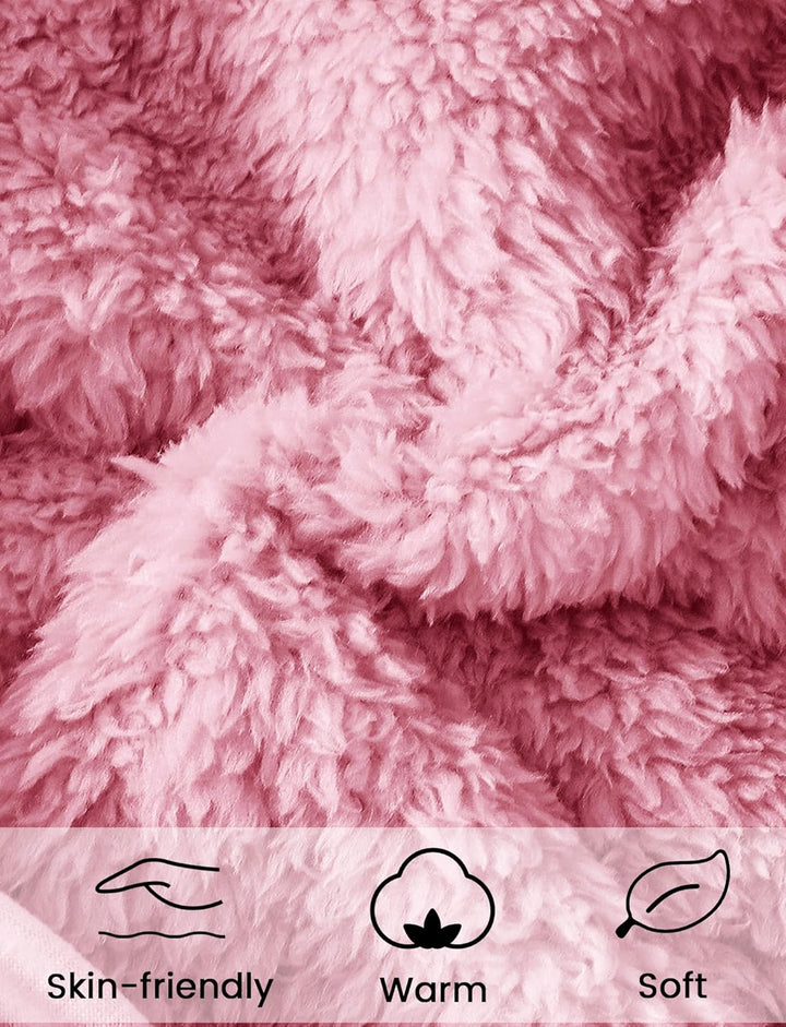 Adigau Baby Fleece Langarm Strampler mit Kapuze Winter Reissverschluss Overall Plüsch Herbst Bär Ohr