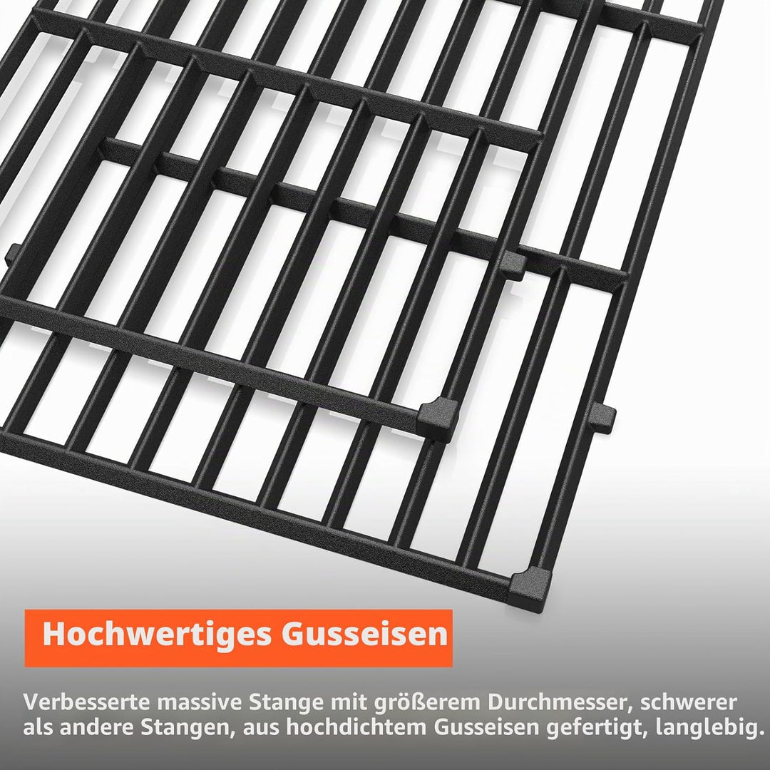 QuliMetal 7637 Grillroste für Weber Spirit E210, E220, S210, S215 mit Frontbedienung, Ersatzteile fü
