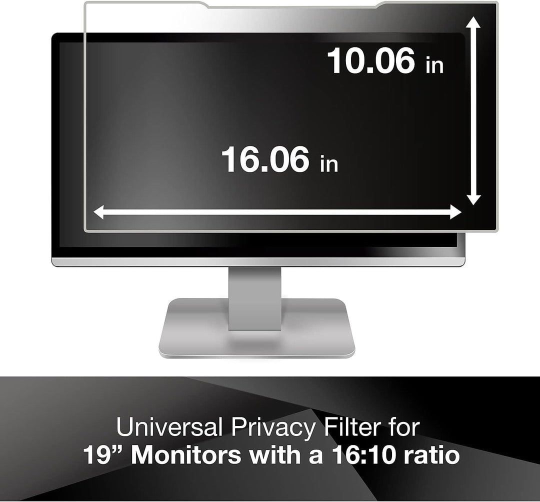 3M PF19.0W Blickschutzfilter Standard für Desktops 48,3 cm Weit (entspricht 19,0" Weit) 16:10, 48,3