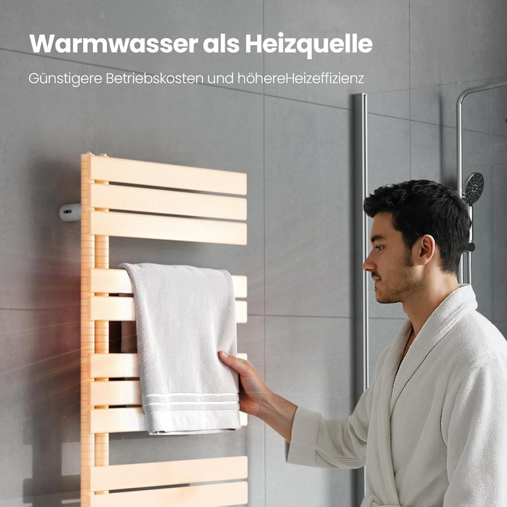 Heilmetz® Badheizkörper Flach Design Heizkörper Handtuchtrockner für Badezimmer Handtuchheizkörper m