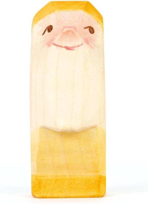 Ostheimer - 25042 - Zwerg gelb, Holz, Handarbeit, 6,4cm x 4,2cm x 2,5cm