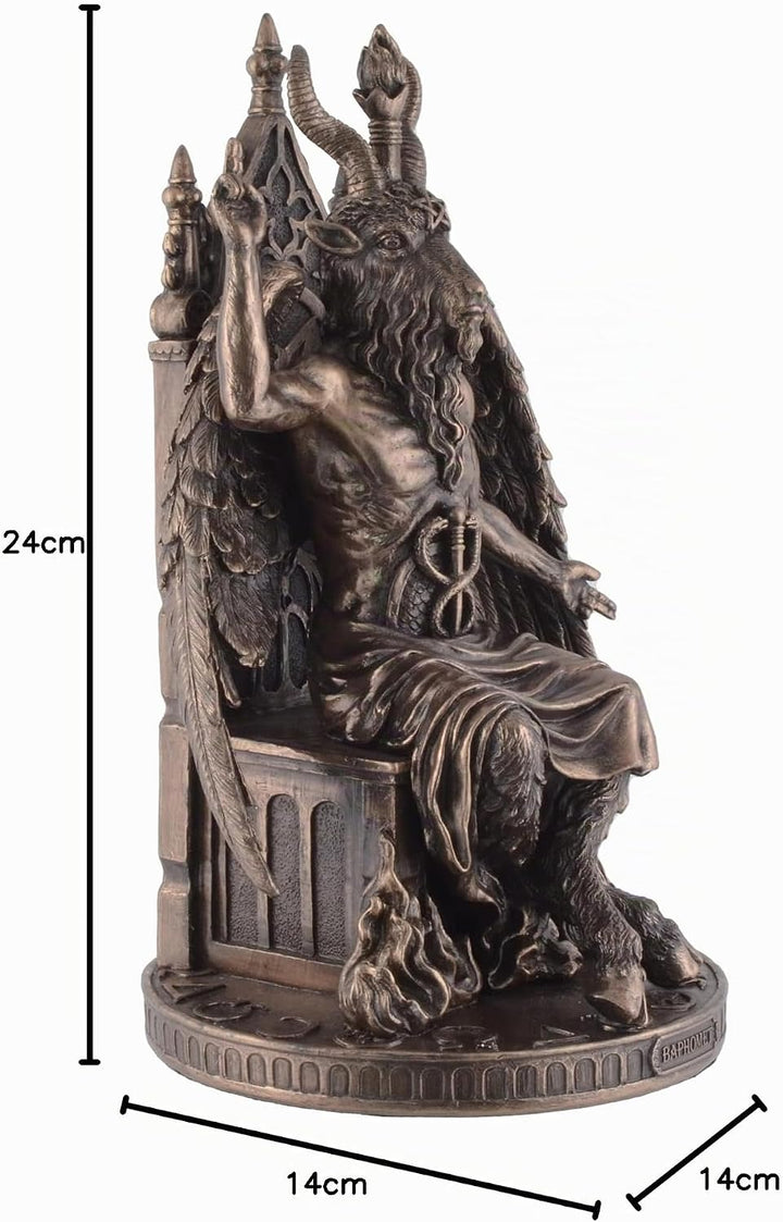 VOGLER Joh. Vogler GmbH Baphomet Gottheit auf Thron - bronziert by Veronese