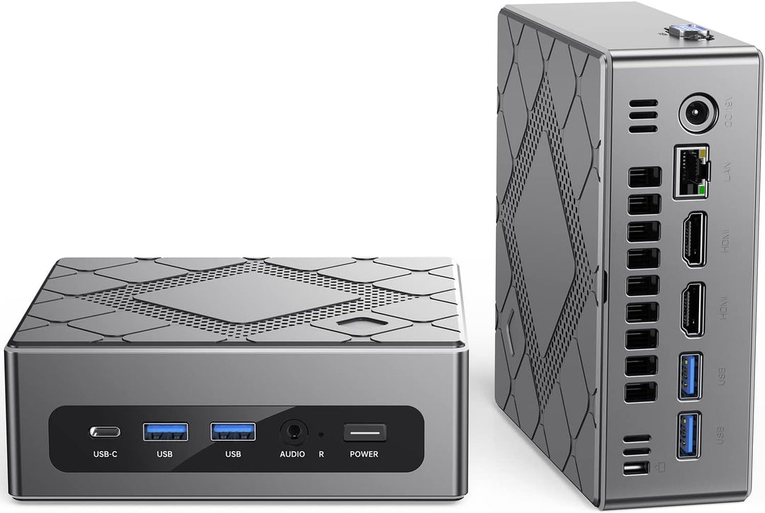 Mini PC Intel i7-10810U (bis zu 4,9 GHz) Mini-Computer mit One-Click-Fingerabdruck-Entsperrung, 16 G