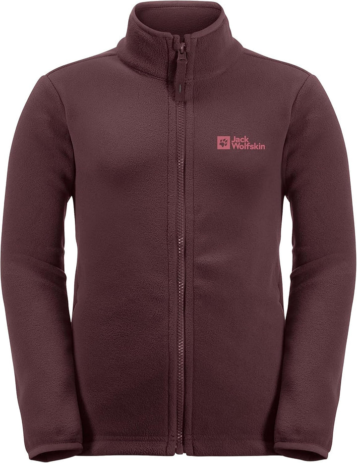 Jack Wolfskin Mädchen Taunus Jacket K Fleece-Jacke 128 Boysenberry, 128 Boysenberry
