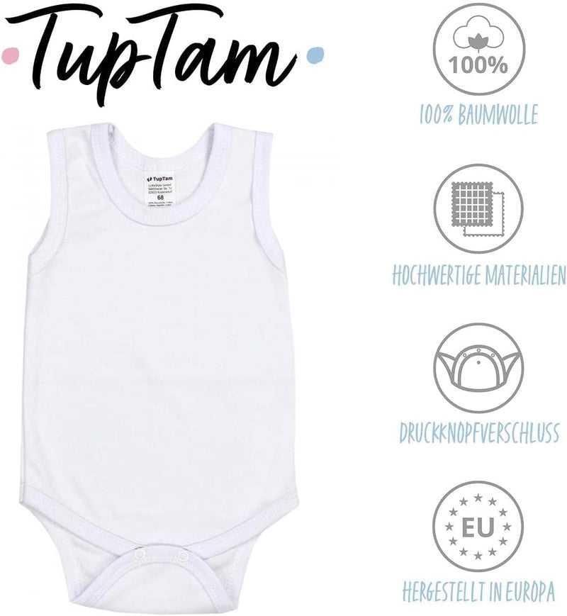 TupTam Baby Jungen Achselbody in Unifarben 5er Pack 74 Farbenmix 4, 74 Farbenmix 4