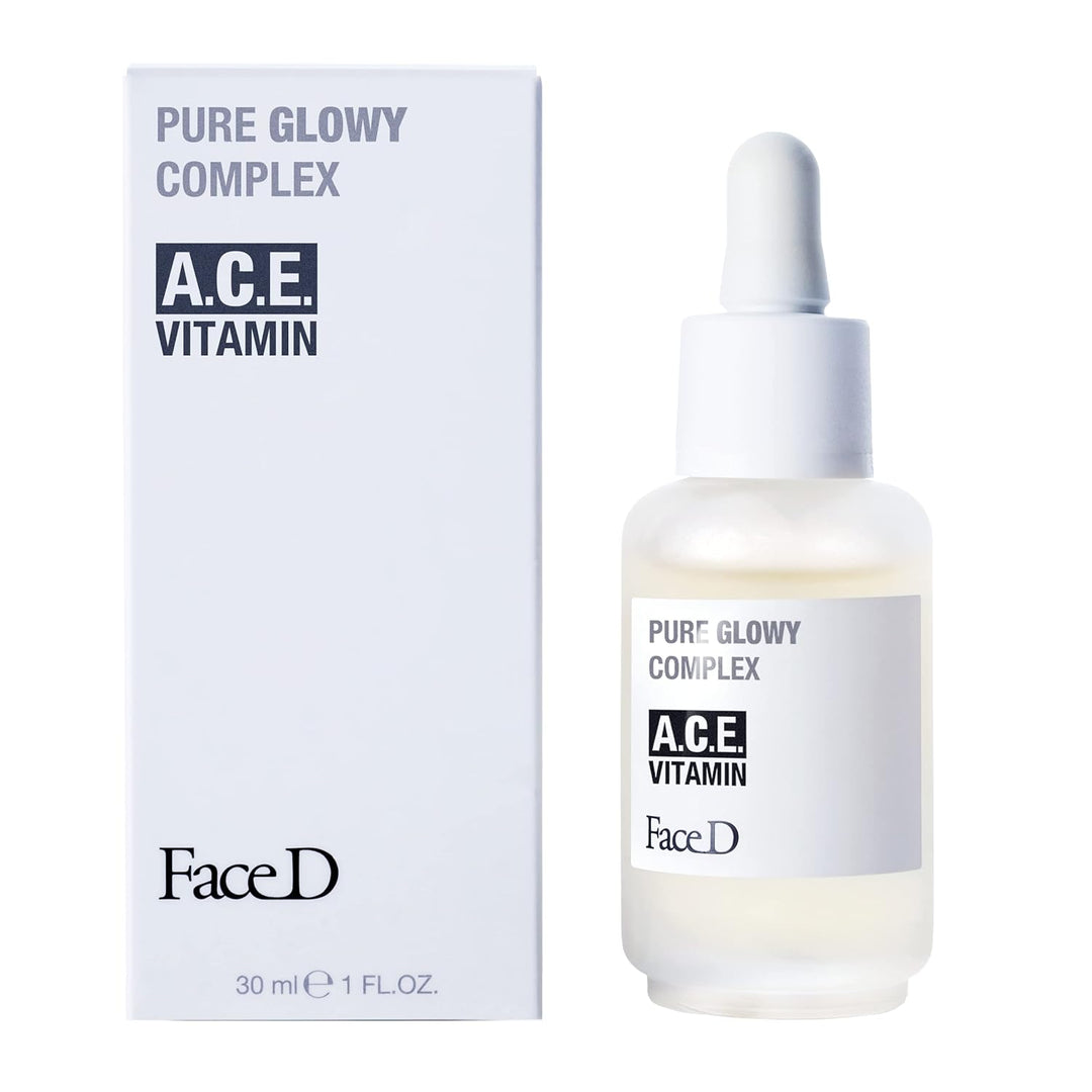 Face D - Pure Glowy Gesichtsserum mit Vitamin A.C.E, 30 ml