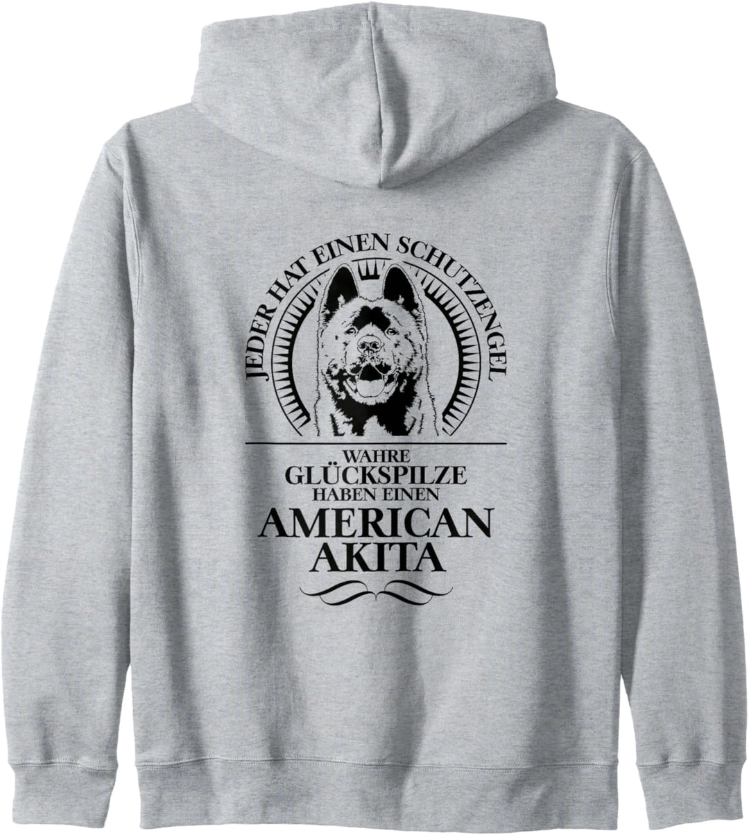 American Akita Schutzengel Hund Hunde Hundespruch Kapuzenjacke