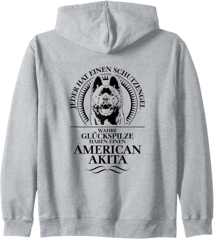 American Akita Schutzengel Hund Hunde Hundespruch Kapuzenjacke