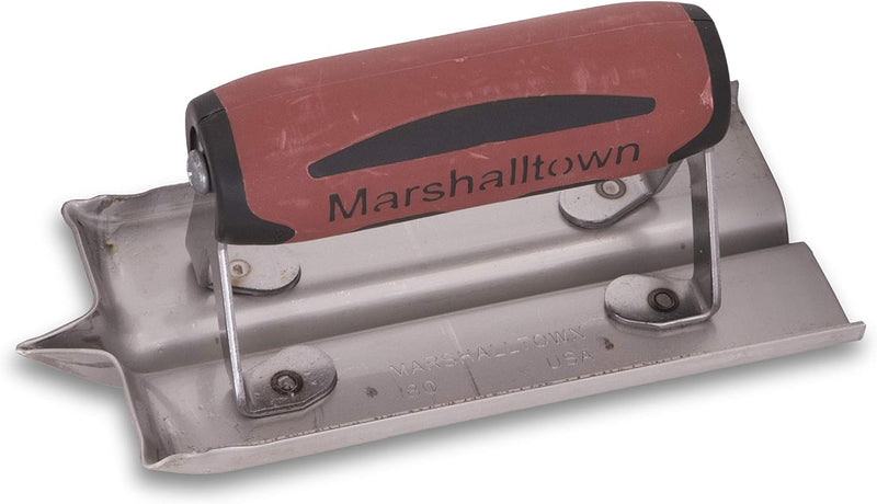 Marshalltown Nutfräse- R 6 mm, W 13 mm, T 13 mm mit Durasoft Griff, aus Edelstahl, Werkzeug für Bode