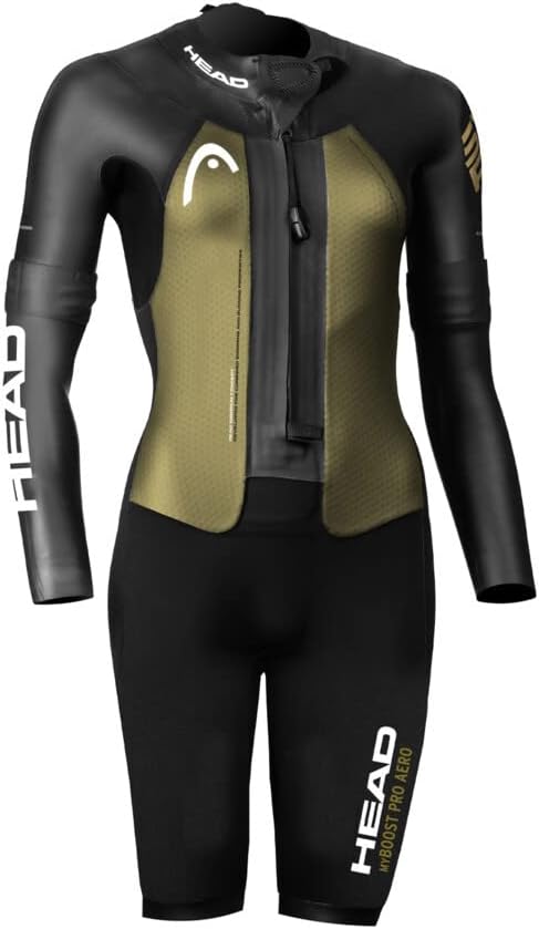 HEAD Damen Sr Myboost Pro Aero 4.2.1, 5 Lady Neoprenanzug S Schwarz gold, S Schwarz gold