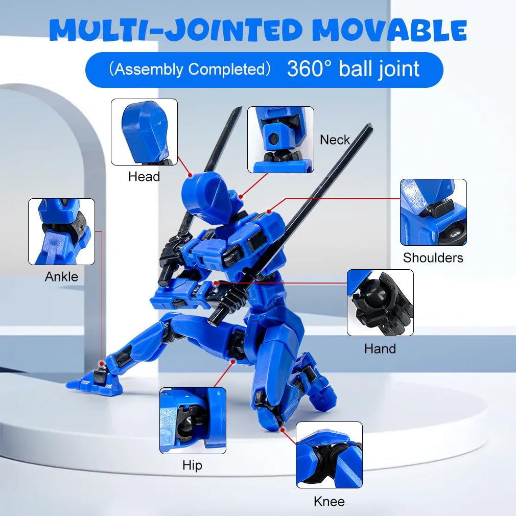 5 Stück T13 Action Figures, Montage Abgeschlossen T 13 Action Figuren, T13 Actionfiguren Titan T13 F