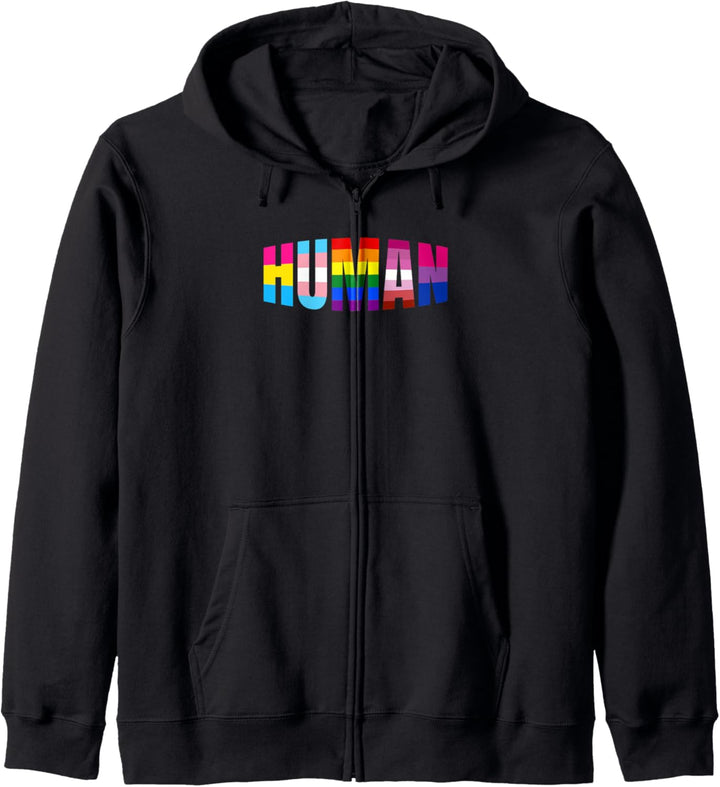 Human Lesbian Schwul Homo Outfit LGBT Gay Homosexualität Kapuzenjacke