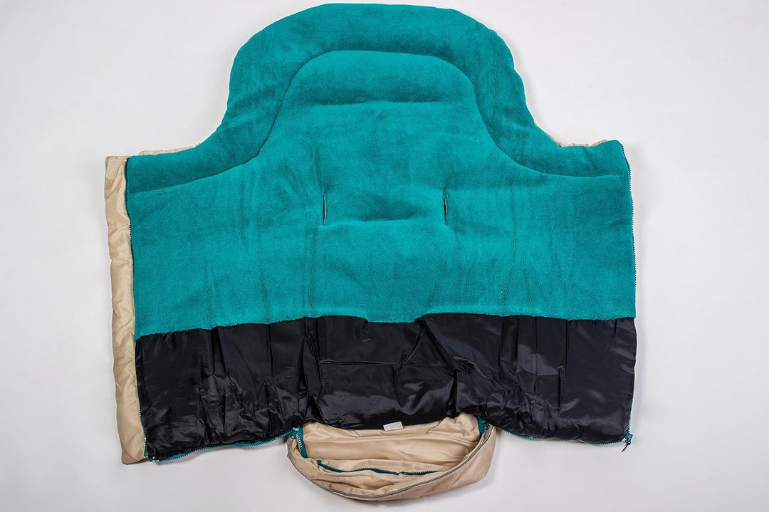 Altabebe AL2204-34 Winterfusssack, Deluxe Linie, beige - petrol Beige / Petrol, Beige / Petrol