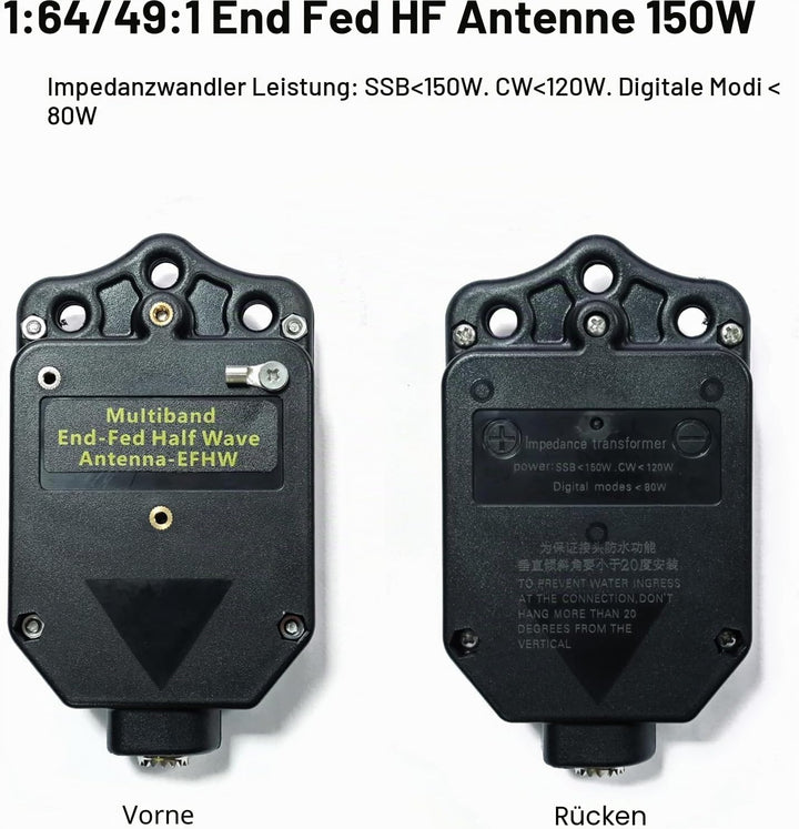 Upgraded 150W HF End Fed Antenna, 1-30MHz CW FM AM FT4 FT8 SSB End Fed Radio Antenna 4 Band 8 Band f