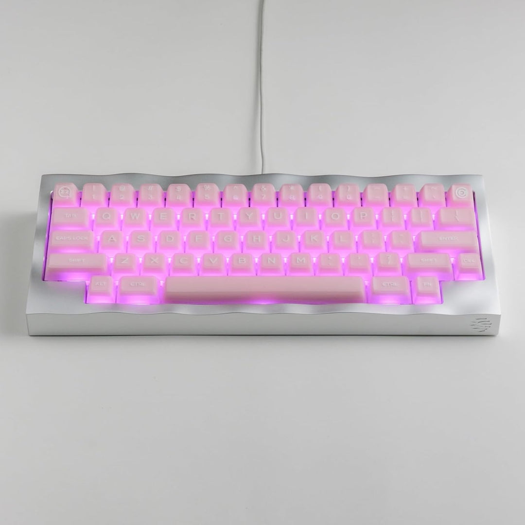 Tastenkappen-Set Pink Jade 160 Tasten RSA Profil PBT Tastenkappen Double Shot Translucent Custom Key