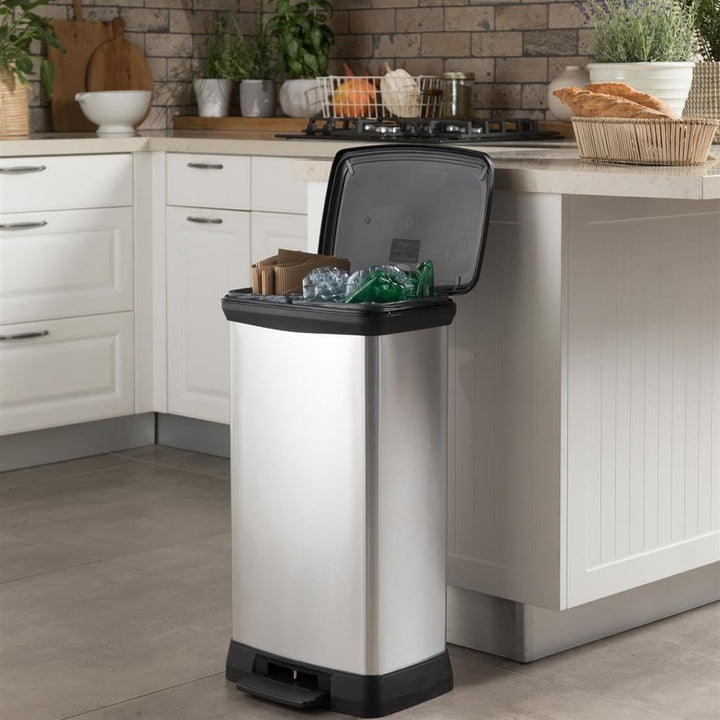 Keter | Decobin Duo 23L/23L Zilver metallic (1412026)