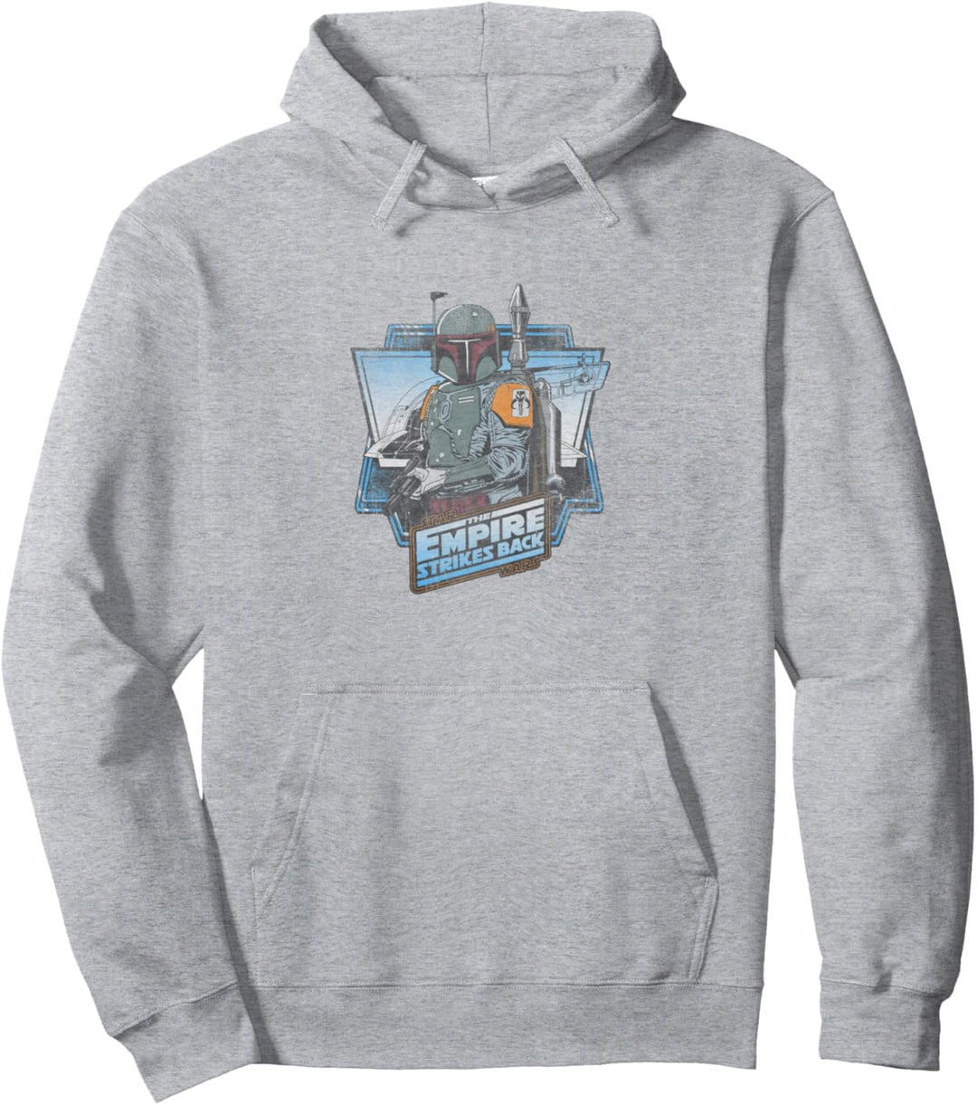 Star Wars The Empire Strikes Back Boba Fett Vintage Portrait Pullover Hoodie