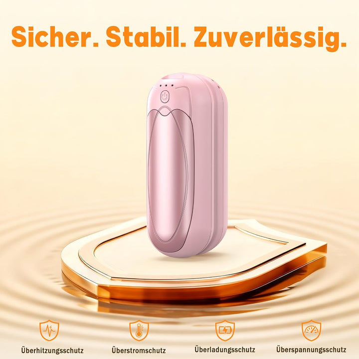 Handwärmer Wiederaufladbar 2er-Set, 7000mAh Elektrische Taschenwärmer mit 3 Heizstufen, Tragbare Mag
