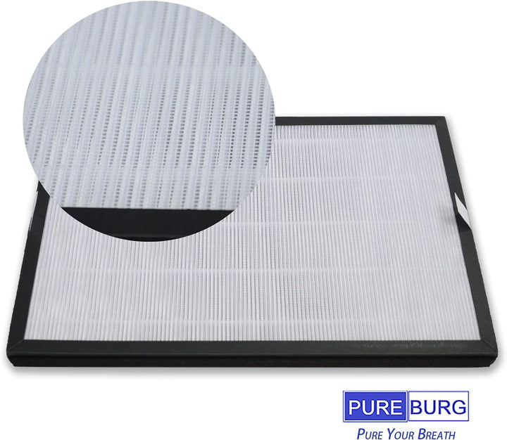 PUREBURG Ersatzfilter kompatibel mit Aiibot EPI188 Luftreiniger,2 Stück H13 HEPA mit Aktivkohlefilte