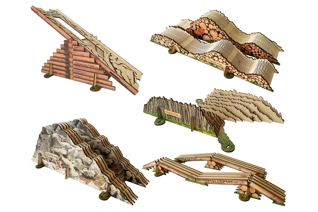 toyswd Set mit 5 Hindernissen für 1/24 & 1/18 RC Crawler Park® TWDKIT0003
