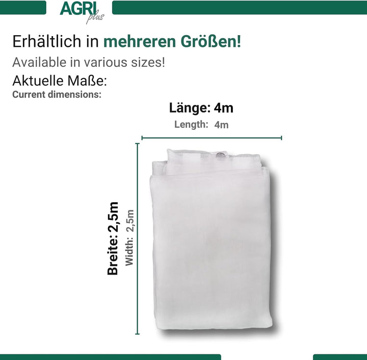 AGRI plus Sandkastennetz mit Ösen I 2,5 x 4 m I Verschiedene Masse I Engmaschiges Netz 0,8 x 0,8 mm
