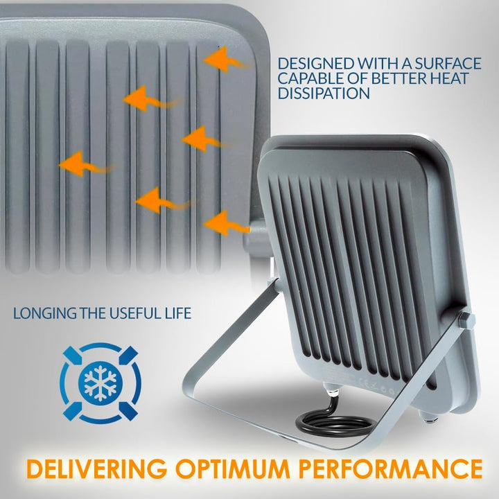M Ledme - Napoli LED-Strahler, 150 W, 18.000 Lumen, IP65 dimmbar, warmes Licht (3000 k), Aussenbeleu
