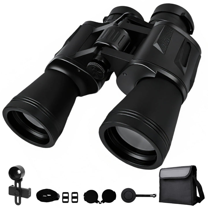 Fernglas 20 x 50 für Erwachsene, wasserdichtes HD-Fernglas mit BAK4-Prisma und FMC-Objektiv, tragbar