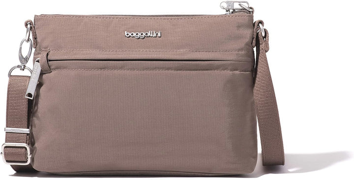 Baggallini Damen Diebstahlsicherung Securtex Anti-Diebstahl-Memento Crossbody-Tasche Portobello, Por