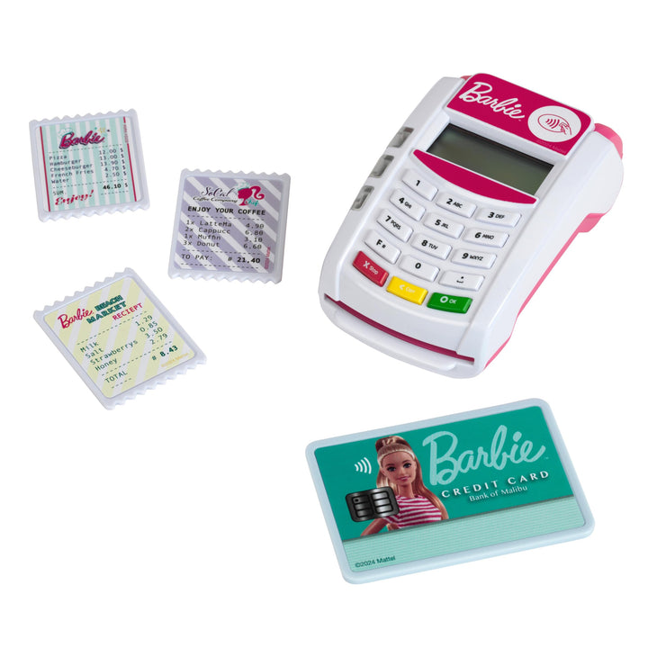 Theo Klein 7335 Barbie Bezahl-Terminal I Mit Licht &amp; Sound I Inkl. Kreditkarte mit kontaktloser Beza