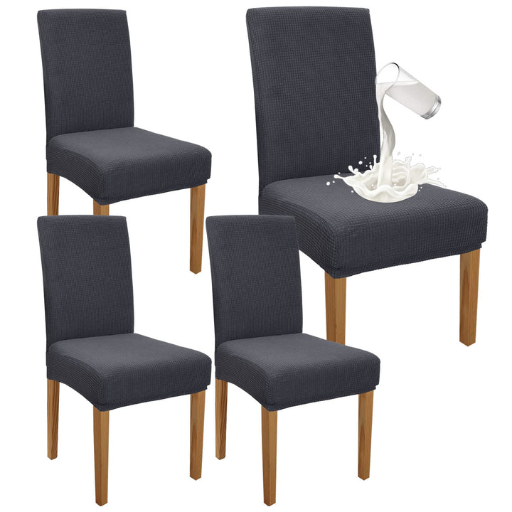 Granbest Premium Wasserdicht Esszimmer Stuhl Abdeckungen Satz Von 4, Stretch Hohen Zurück Stuhlhusse