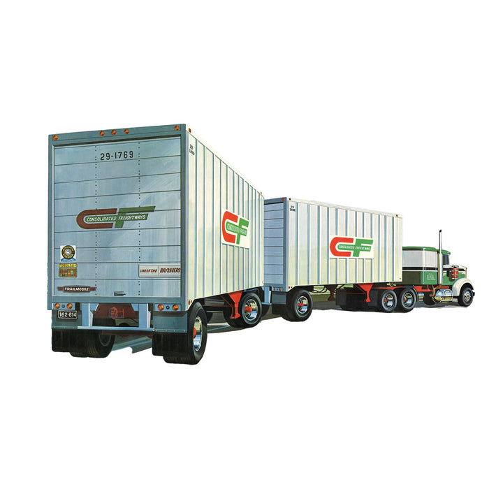 AMT Ertl AMT1132/06 1/25 Double Header Tandem Van Trailer Modellbau