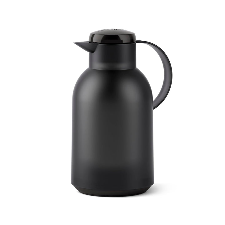 Emsa N40119 Samba Isolierkanne |1,5 Liter | Quick Press Verschluss | 12h heiss und 24h kalt | Transl