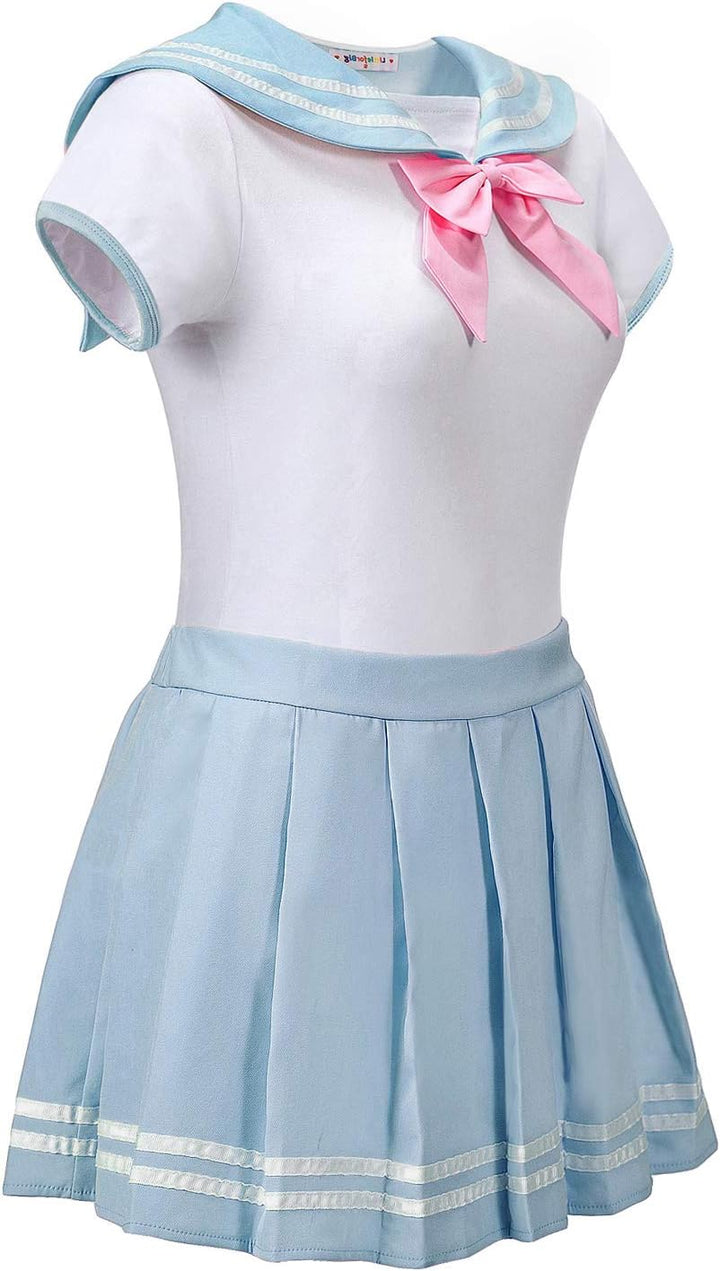 LittleForBig Baumwolle Strampler Onesie Pyjamas Bodysuit - Cosplay Magisches Mädchen Blau Strampelan
