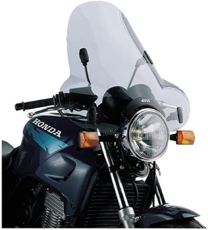Givi A31G Windschild Universal Getönt A650 und ABE mit Kantenschutz, Grösse : 50 x 61, 5 cm, TU EU S
