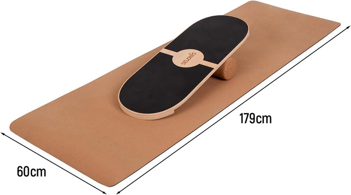 Kork Yogamatte Mit Rutschfeste Oberfläche Natürliche Langlebig Korkstruktur Vielseitig Nutzbar Und P
