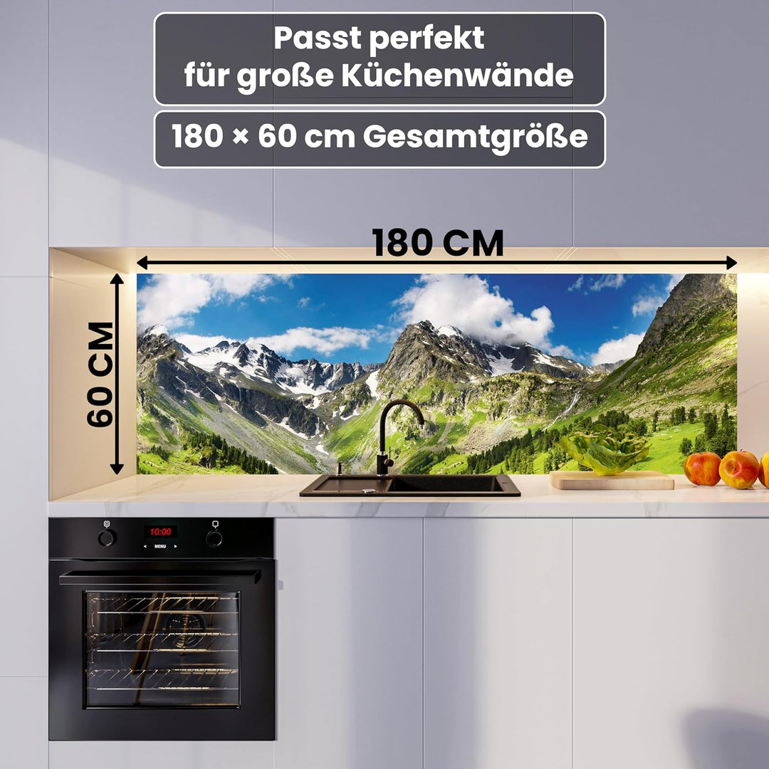 Dimex Küchenrückwand Folie selbstklebend GEBIRGE | Klebefolie - Dekofolie - Spritzschutz für Küche |