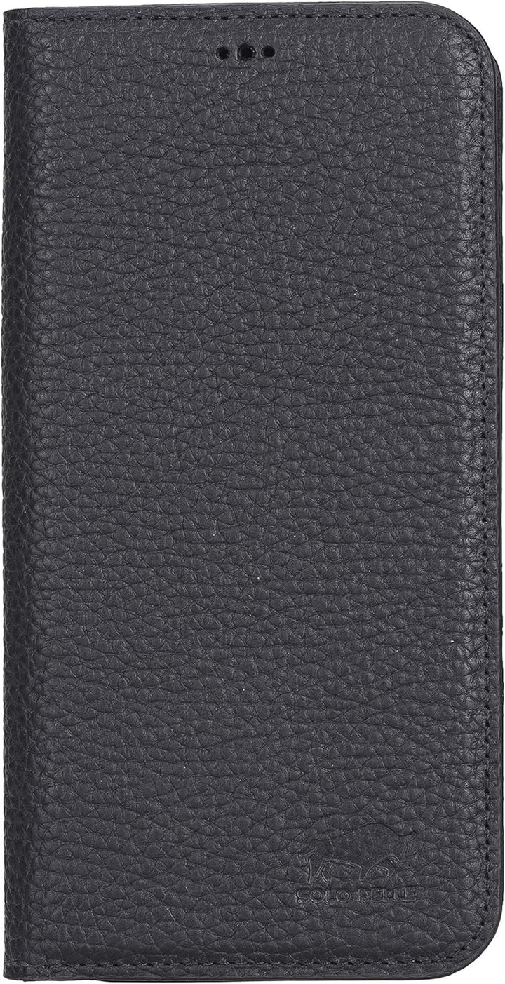 Solo Pelle aufklappbare Lederhülle kompatibel für iPhone 12 Pro Max in 6.7 Zoll inkl. 1 Kartenfach f