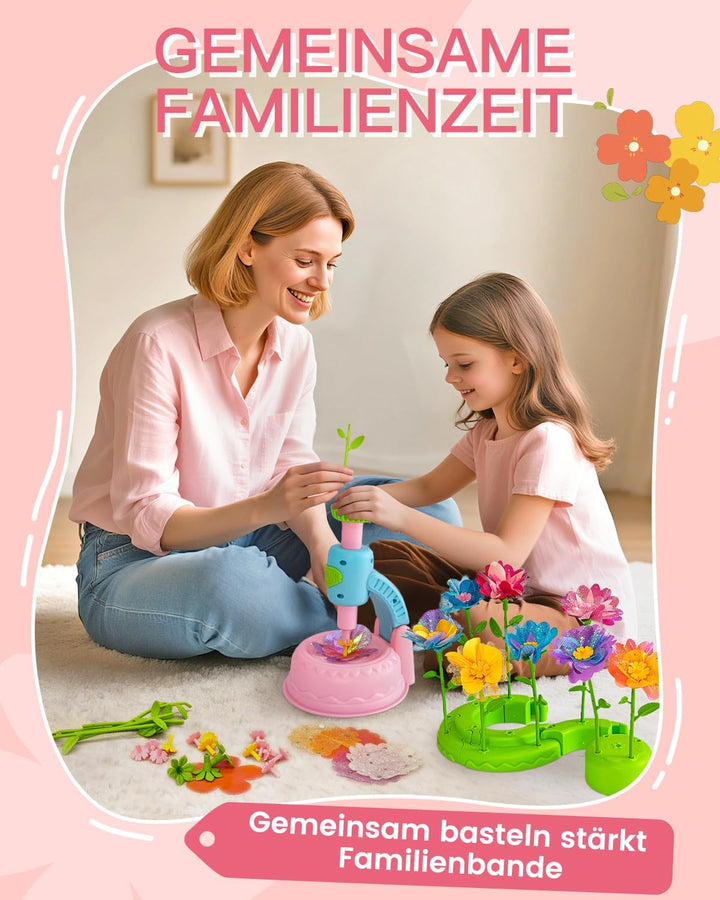 Glowsprout DIY Blumenbastelset für Kinder von 3 bis 12 Jahren - Zubehör schöne Stoffblumensträusse b